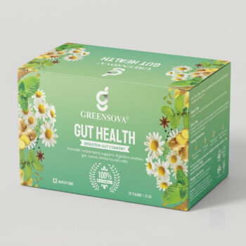 Greensova Gut Health Herbal Tea | Natural Digestive Wellness Tea